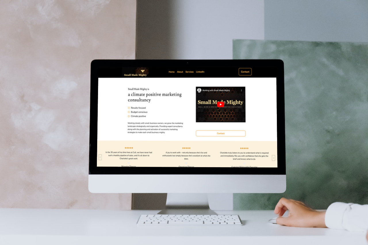 Small Made Mighty website creation