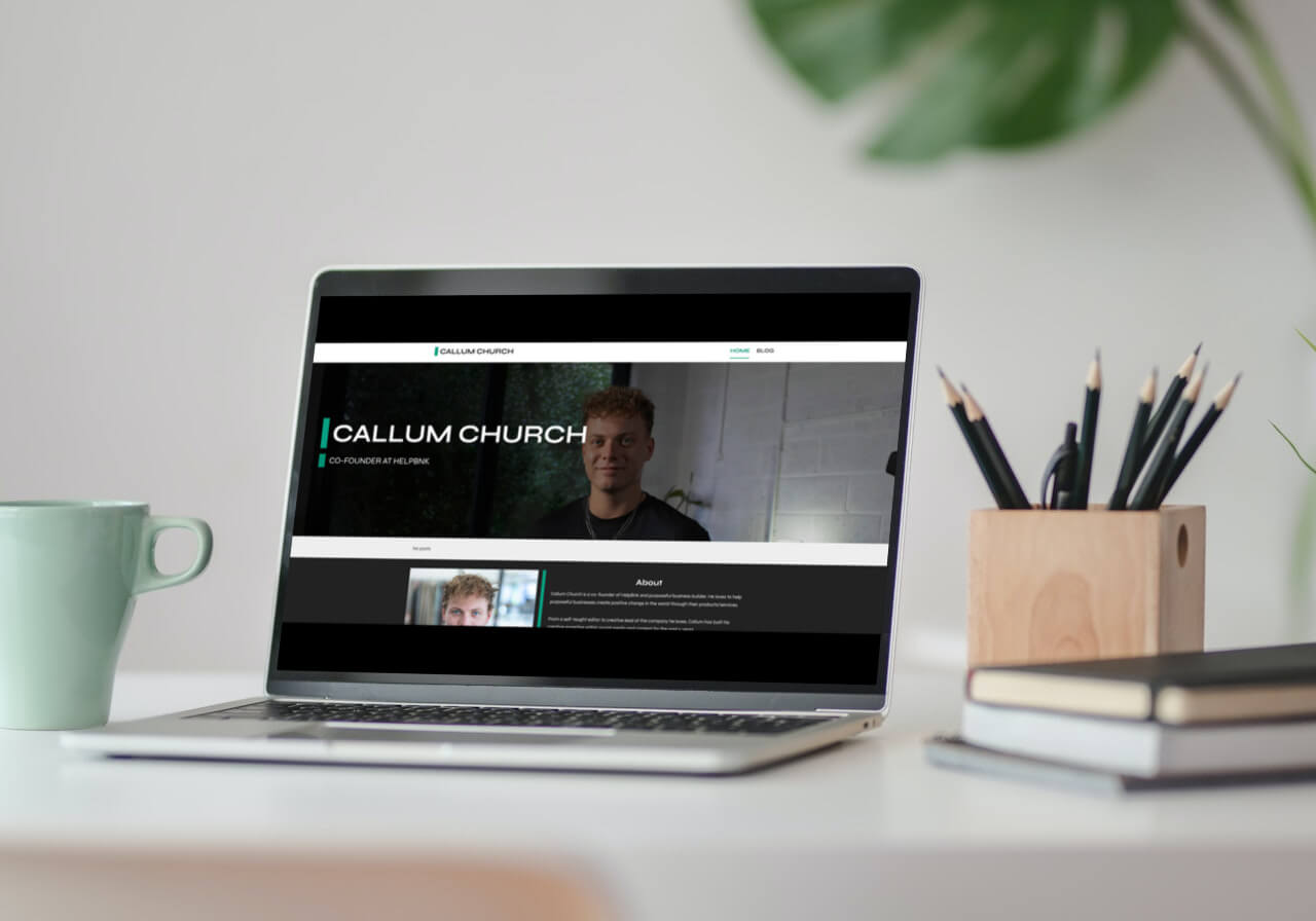 image of Callum Church website