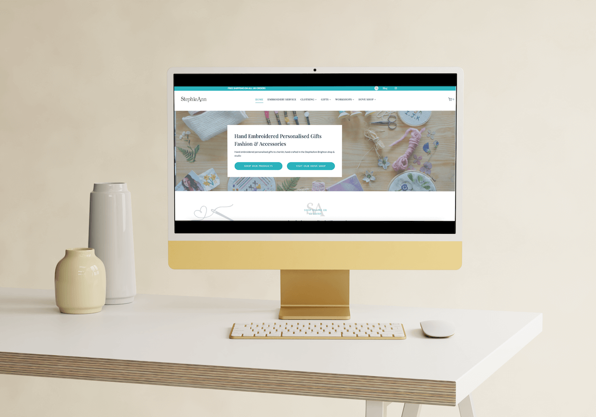 StephieAnn design website by Limepixel